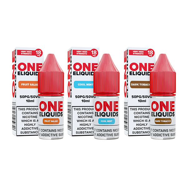 18mg One E-Liquids Flavoured Nic Shot 10ml (50VG/50PG)