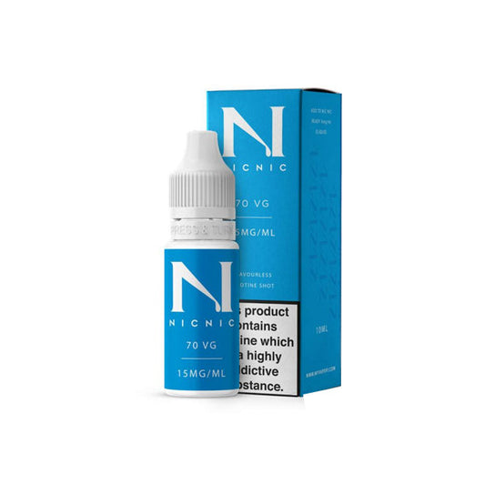 15mg Nic Nic Flavourless Nicotine Shot 10ml 70VG