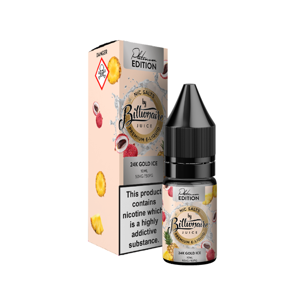 20mg Billionaire Juice Platinum Edition 10ml Nic Salts (50VG/50PG)