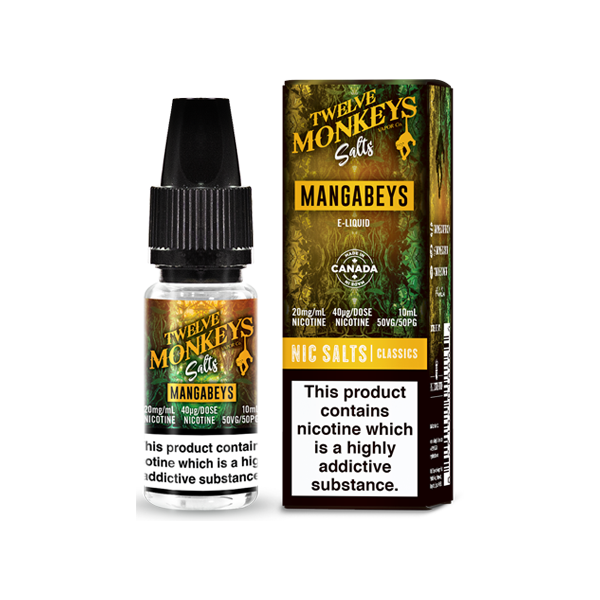 10mg Twelve Monkeys Classics 10ml Nic Salt (50VG/50PG)